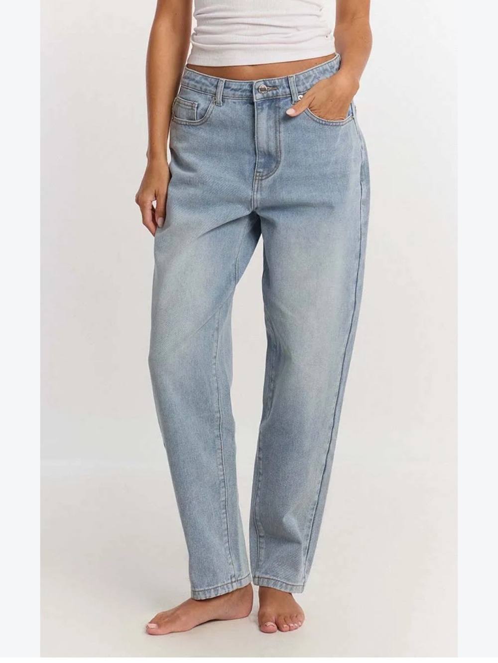 NWT GARCIA Light Blue High-Rise 90's WIDE Fit Jeans